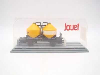 JOUEF - HO - 642100 - WAGON PULVERULENT " CIMENT FRANCAIS " 2 ESSIEUX - SNCF - - Photo 1/4