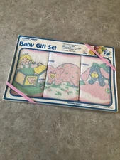 Vintage Sanitoy Nursery Needs Bib Gift Set NEW NIP