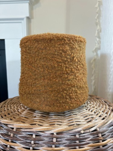 Very SOFT, Burnt Orange BOUCLE Ply Cone Peruvian Alpaca/Nylon yarn 2lbs 4oz