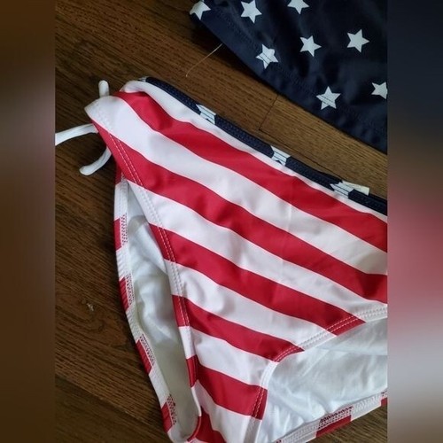 NEW TCP (The Children's Place) Girls XL/14 Stars and Stripes Tankini - Picture 2 of 9