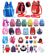 Kids Preschool Backpack w/ Chest Strap Leash Pre-k Backpack Daycare Bag Toy Bag