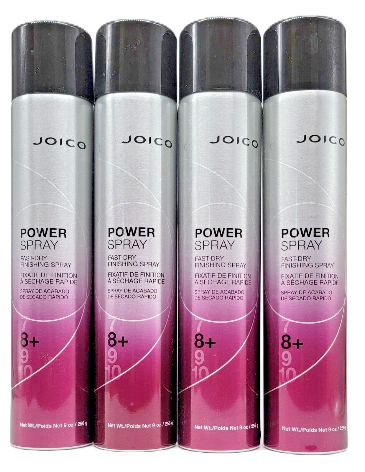 Joico Power Spray 8+ Hold Fast Dry Finishing Spray 9 oz - PACK OF 4