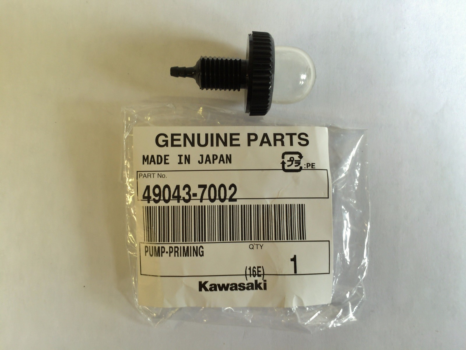 NEW Genuine OEM Kawasaki 490437002 Priming Pump Assembly Primer Bulb