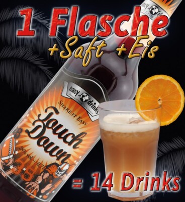 easy drinks TOUCH DOWN Cocktail Mix 0,7 ltr. 28% Vol. Fertigcocktail