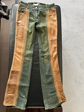 Christian Dior Vintage Denim Jeans with Dior Belt and Leather Detailing USsize 6