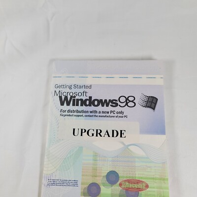 Windows 98 for  PC CD  Product Key Only - CoA and Getting Started guide Gateway 
