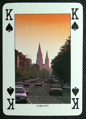 1 x Spielkarte Einzeltausch Irland Cork City King of Pades
