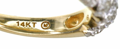 14KT Yellow Gold 1/2 Carat Diamond Anniversary band ring size 6 - Picture 3 of 12