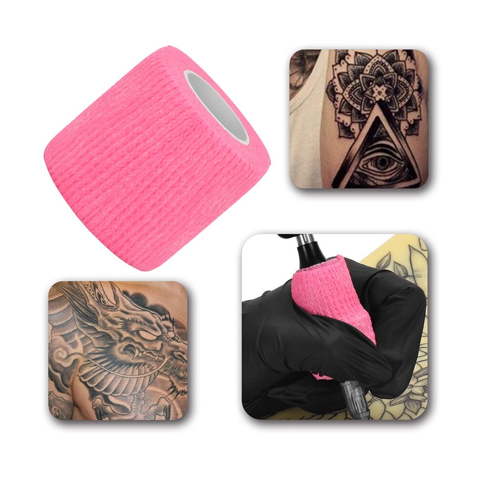 5cmx1.8m Tattoo Grip Bandage SelfAdhesive Tattoo Grips Cover for
