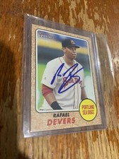 2017 Topps Heritage Minor League Rafael Devers On Card Autograph (No COA)