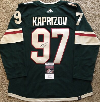 KIRILL KAPRIZOV SIGNED MINNESOTA WILD ADIDAS AUTHENTIC PRO HOCKEY