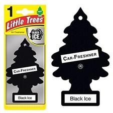 Little Trees Car Air Freshener Black Ice Scent, Pack of 3 