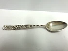 sterling silver demitasse spoon Gorham sz 4 in lg wgt 7.8 grams fruit/leaf patt
