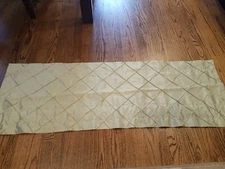 VALANCE WINDOW CURTAIN TOPPER SOLID GREEN 52" W X 18" L