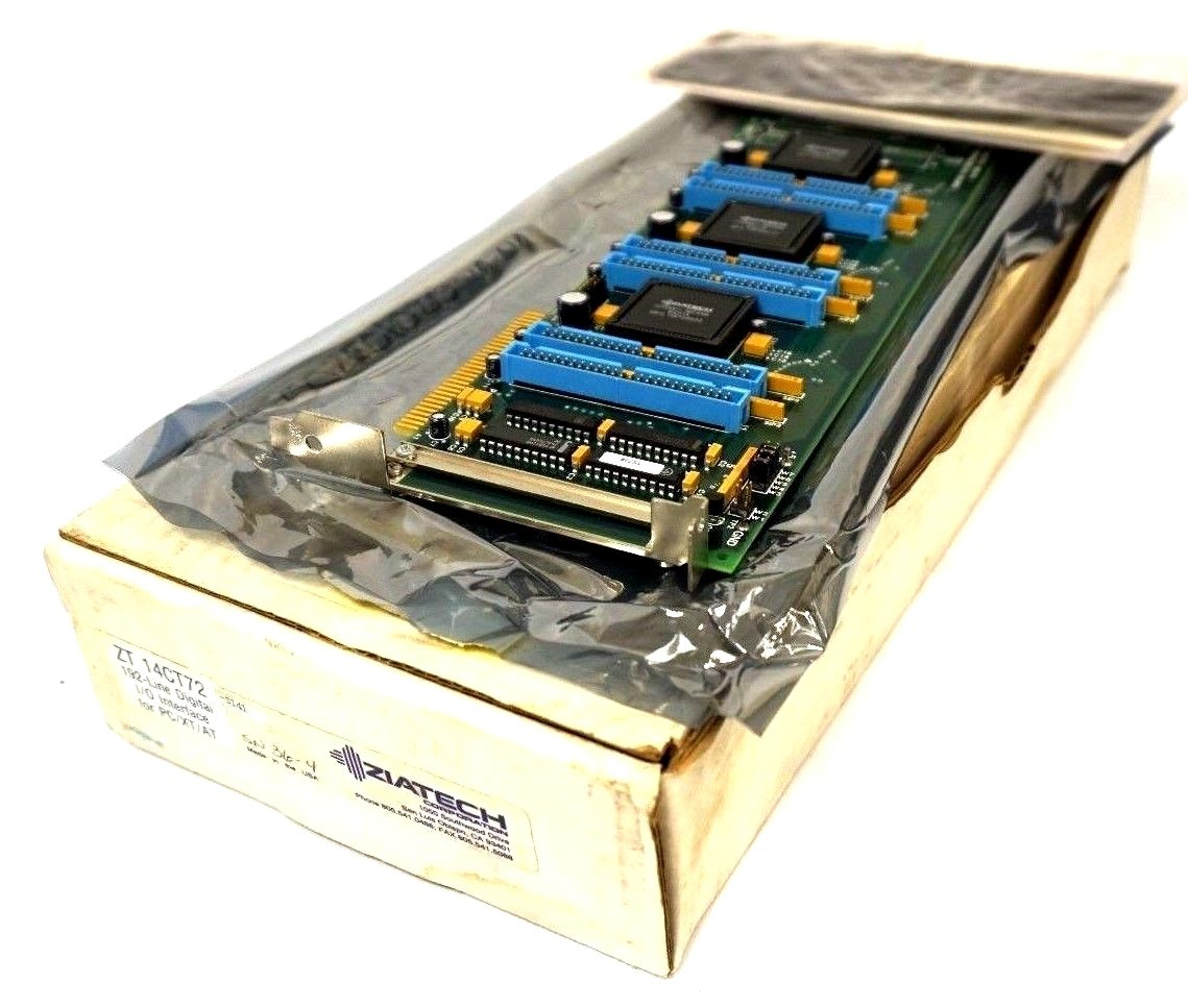 NEW ZIATECH ZT 14CT72 192-LINE DIGITAL I/O BOARD | eBay