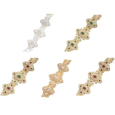 Caucasian Belly Chain for Wedding Waist Chain Carved Floral Women Waist Chain