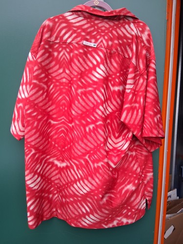 Mens Mecca Short Sleeve Y2K Red Size XL Button Up Vintage - Picture 11 of 13