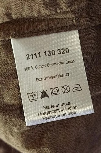 day birger et mikkelsen Size 42 XL Brown Cotton Lagenlook Tunic Dress - Picture 7 of 7