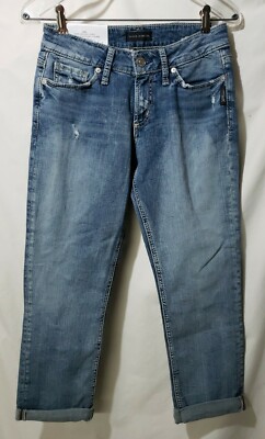 Silver Jeans Co. Suki Mid Rise Curvy Capri  SZ 26 MSRP $90 NWT 921