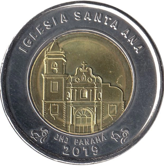 Panama 1 Balboa Coin | Santa Ana Church | 2019 - Image 3 of 4