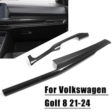 Für VW Golf R Mk8 22-24 Carbon Dashboard Center Konsole Streifen Trim Abdeckung