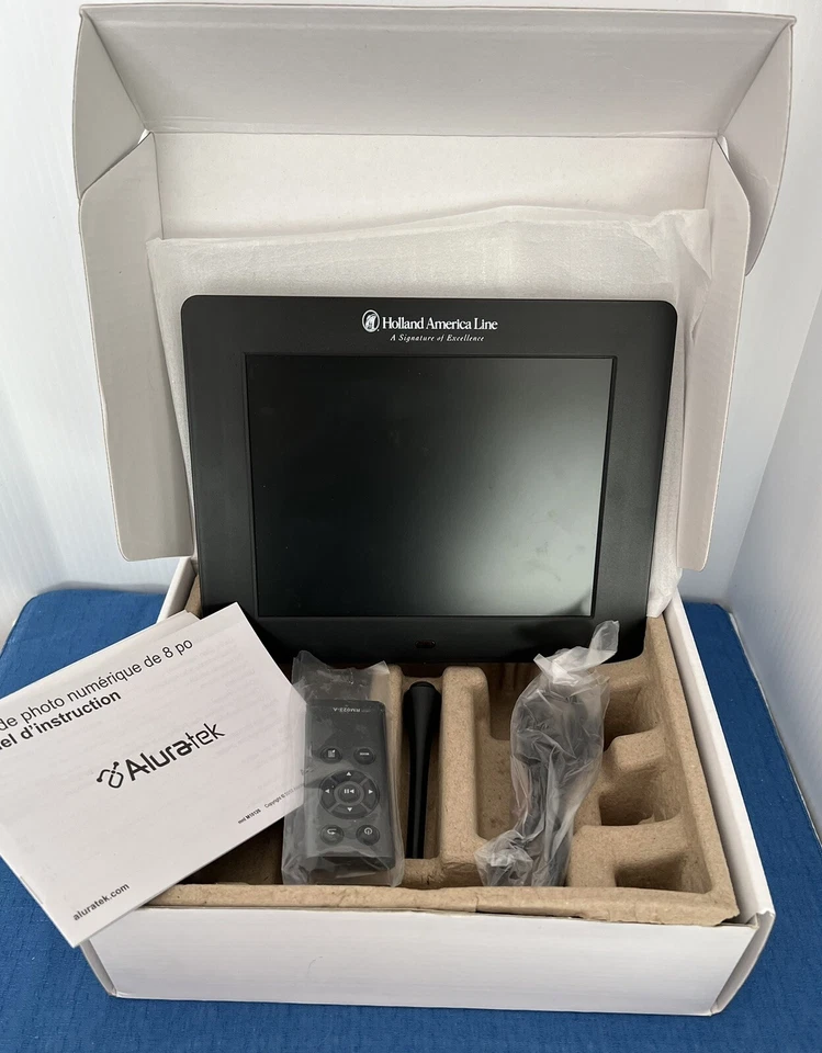 Digital Photo Picture Frame 8" Aluratek PC/Mac 2GB TFT LCD • HOLLAND AMERICA - Image 3 of 3