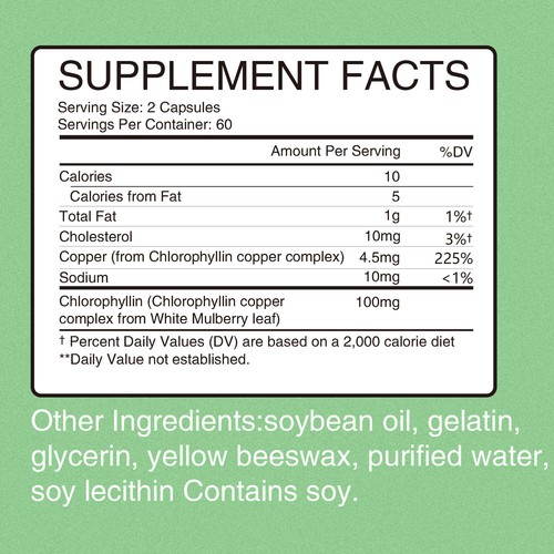 Chlorophyllkonzentrat-Hautgesundheit, innere Desodorierung, Entgiftung, Immununterstützung - Bild 2 von 13