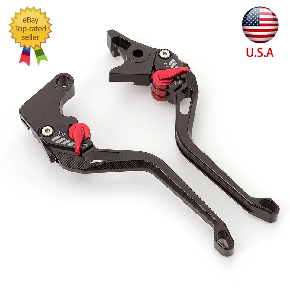 For Yamaha YZF R3 R25 MT03 2015-2023 22 CNC Adjustable Short Brake Clutch Levers Foto 3 de 4
