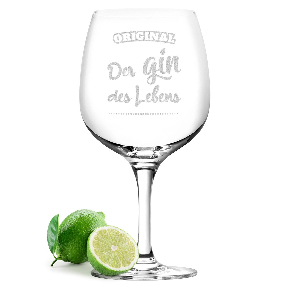 Gin Glas mit gravierten Spruch - gin-tonic stielglas stölzle drink cocktail