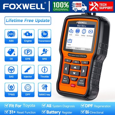 FOXWELL OBD2 SCANNER FOR TOYOTA ACTIVE TEST CAR CODE READER ABS EPB OIL RESET US