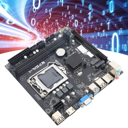 PC Motherboard DDR3 HD VGA HDMI LGA1155 Multiphase Power 10 USB Ports - Picture 13 of 14