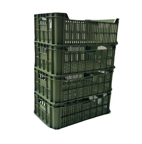 Obstkiste Gemüsekasten 60x40x20cm Marktkiste Grün Gemüsekorb Eurobehälter Garten - Bild 2 von 7