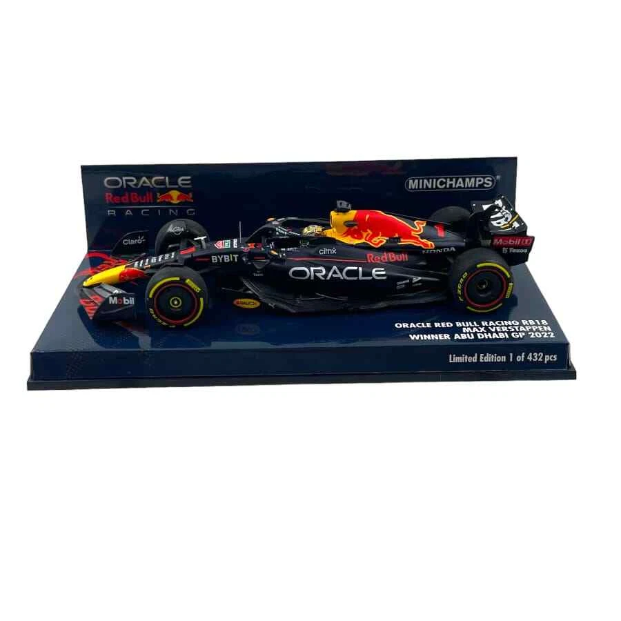 Modellino F1 Minichamps RedBull RB18 M.Verstappen Winner Abu Dhabi Gp 2022 - Immagine 4 di 4