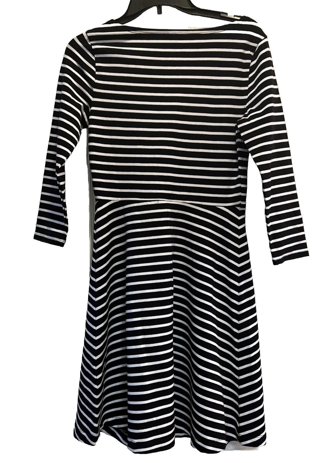 Vestidos antiguos azul marino manga larga rayas