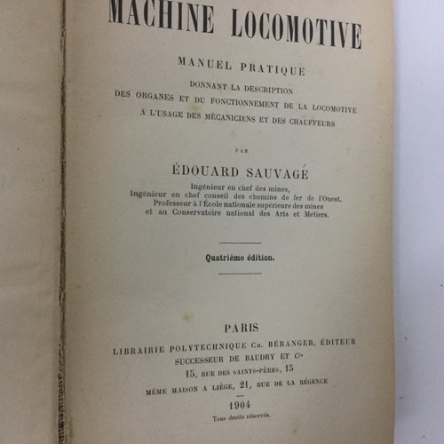 Edouard Sauvage LA MACHINE LOCOMOTIVE H/C 1904 - Imagen 8 de 12