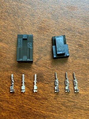 3 pin male / female Molex connector & 3 male / female pins 436400300