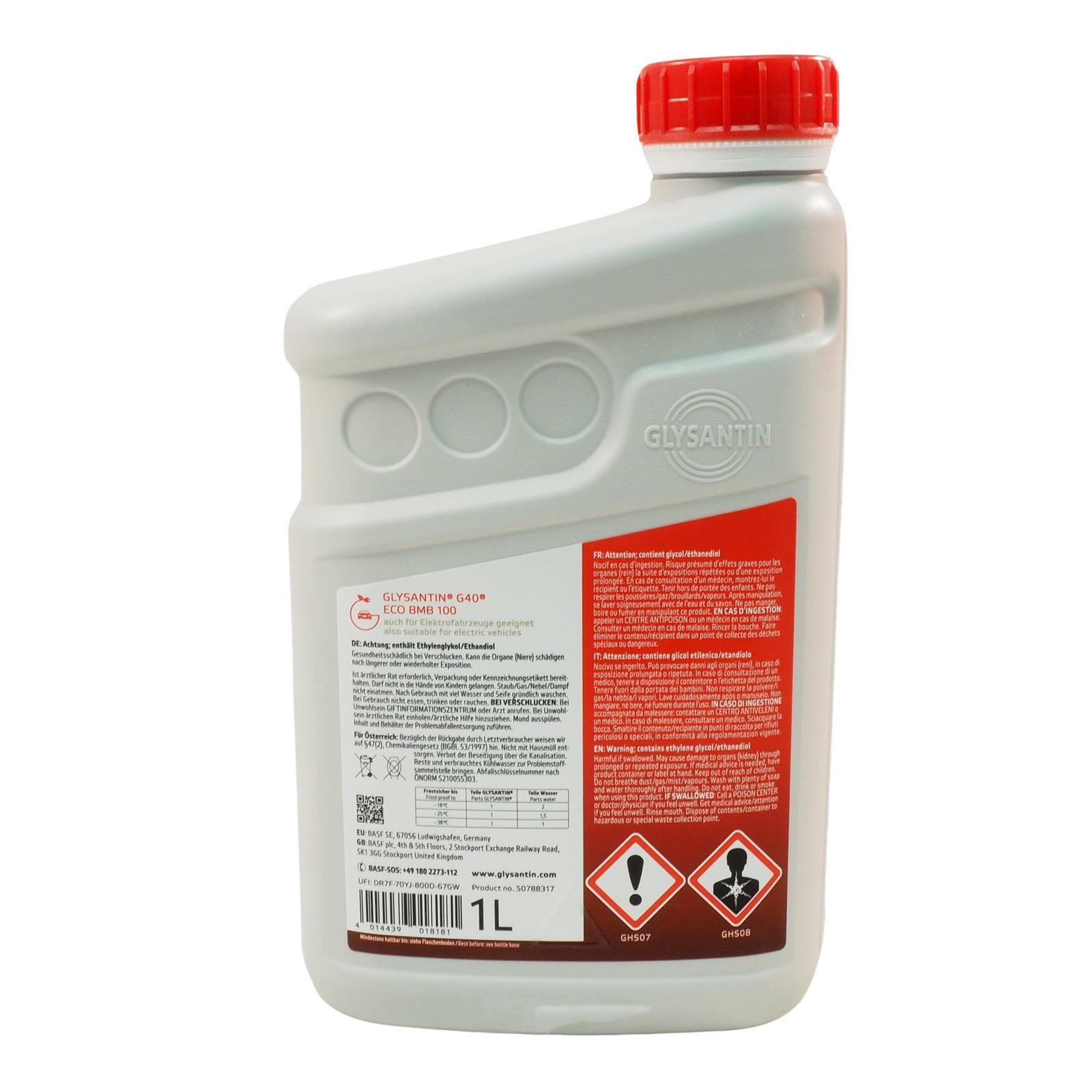 Original 1 5l BASF Glysantin G40 Frostschutzkonzentrat Kühlerfrost