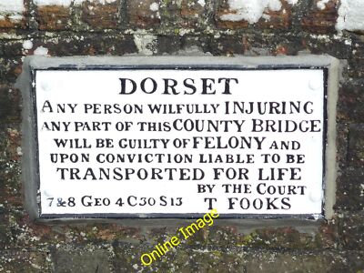 Foto 12x8 Dorset Brücke Hinweis Lower Bockhampton Dies ist ziemlich häufig c2007