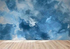 3D Sky Clouds Wallpaper Wall Mural Removable Self-adhesive Sticker9684