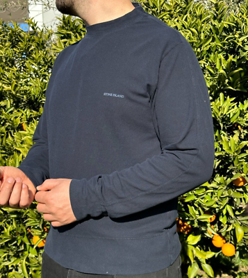 1999 Archive Rare Stone Island Knit Crew Neck Pullover Sweater 