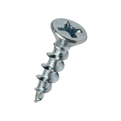 #6 x 5/8'' Phillips Flat Head Wood Screw Deep Thread, Zinc