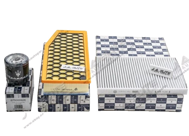 3pcs Oil & Air & Pollen Filter for Maserati Grecale 2.0 I4 (2023+)