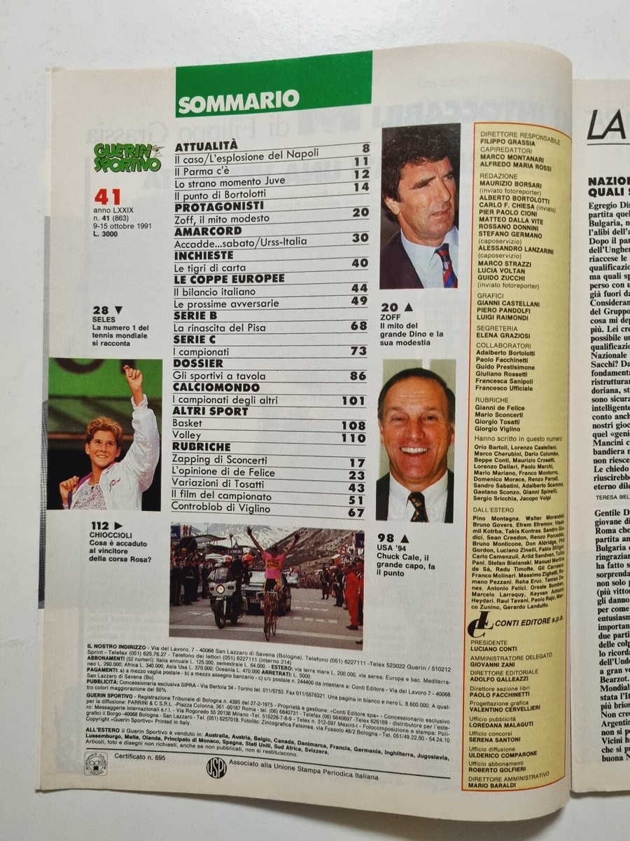 GUERIN SPORTIVO 33/34 1996 Weah Oliveira Vialli Batistuta Bierhoff Ravenna EUR 10,60   FR