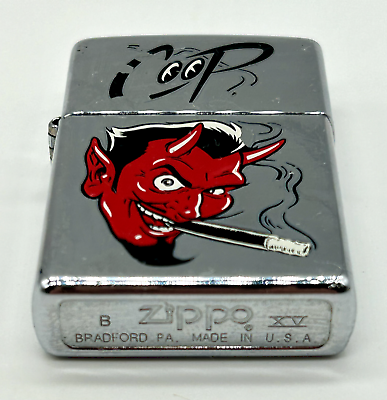 Zippo COOP レッドデビル 希少 Zippo Chrome COOP Devil Windproof Lighter. Vintage | Pop Art
