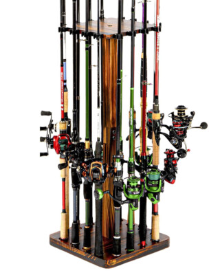 Ghosthorn Fishing Rod Holders for Garage 360 Degree Rotating - Main Image