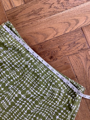 Linea Ladies Skirt Silk A Line Cotton Green White Summer Holiday Good Cond 14 - Picture 9 of 9