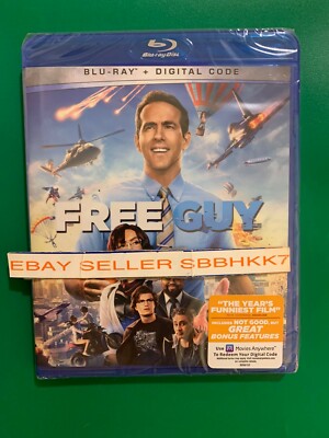 Free Guy Blu-ray + Digital HD Brand New Sealed Free Shipping!