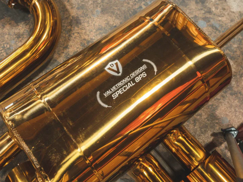 Valvetronic Designs Gold Valved Catback Exhaust For 2010-2020 Lotus Evora 3.5L