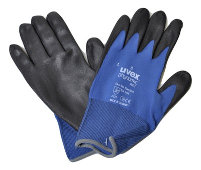 uvex Arbeitshandschuhe phynomic wet Gr. 8 (M) Schutzhandschuhe 1 Paar