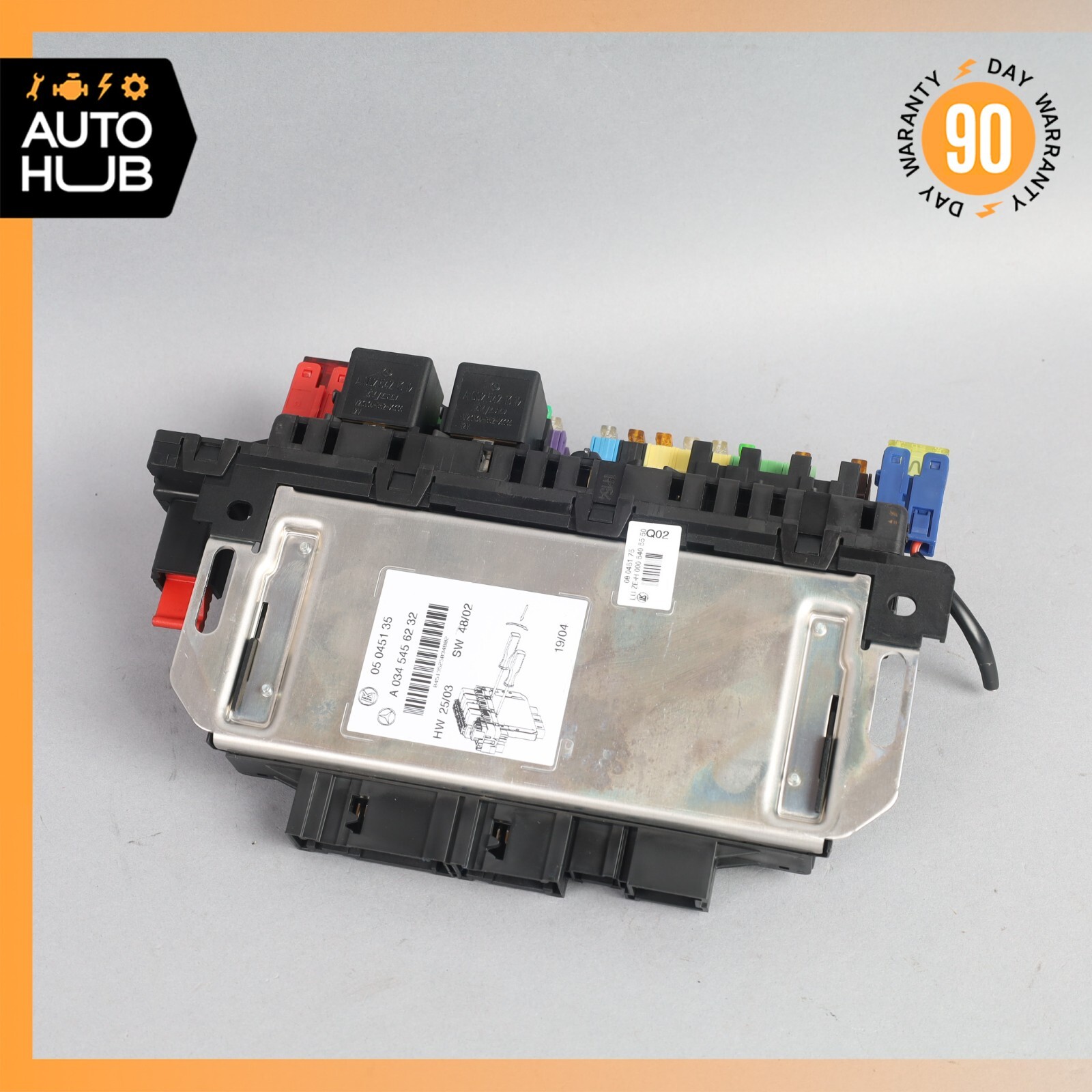 03-12 Mercedes R230 SL500 SL55 AMG SL550 Rear SAM Fuse Box Relay Module OEM